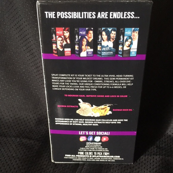 Splat Rebellious Fantasy Complete Hair Color Kit in Lusty Lavender - Picture 3 of 5